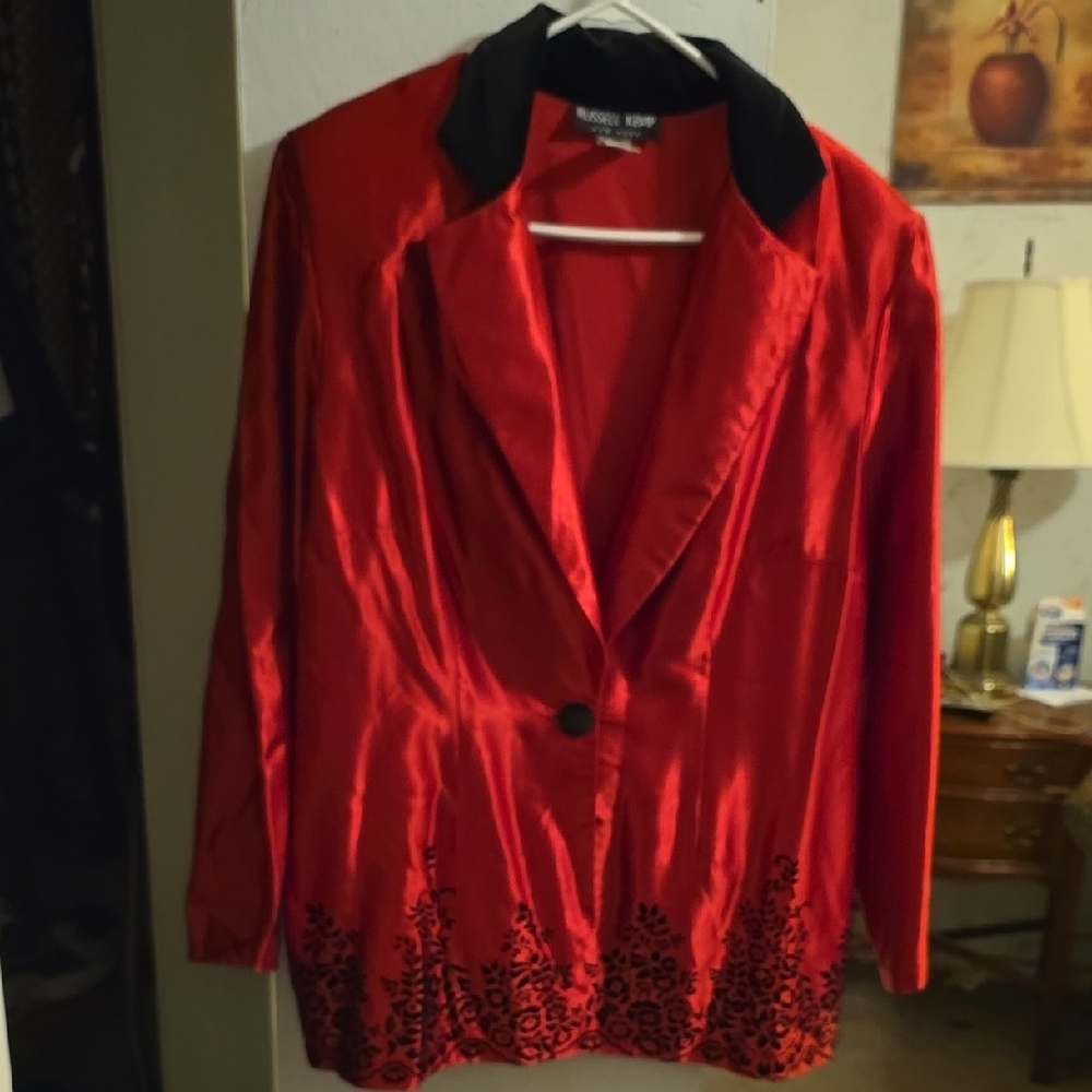 Red Women's Jacket by Russell Kemp New York